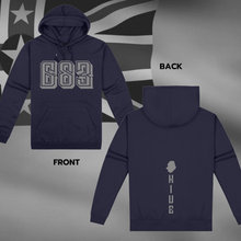 Load image into Gallery viewer, Rep the Code Hoodie - Navy