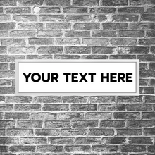 Load image into Gallery viewer, Long Frame - White example